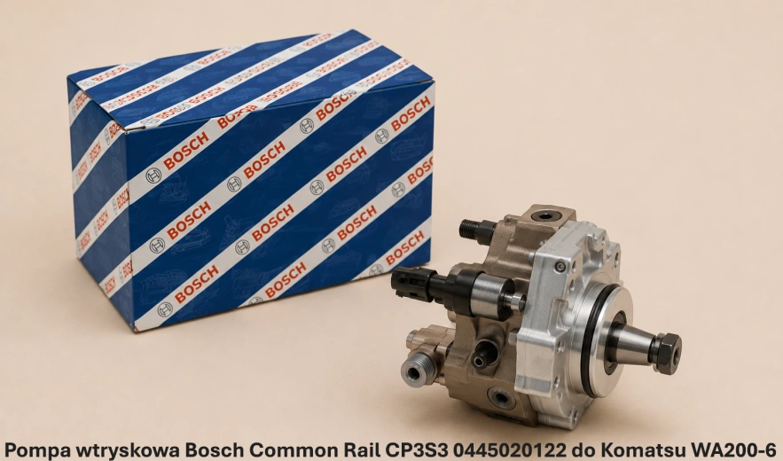 Pompa wtryskowa Bosch Common Rail CP3S3 0445020122 do Komatsu WA200-6 - 4.46 l - nowa, regeneracja, cena