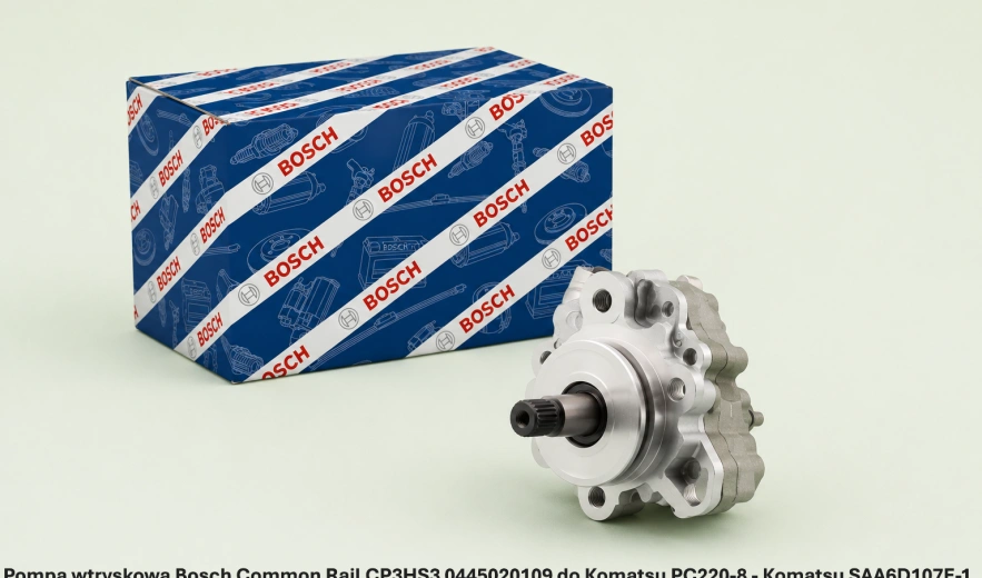 Pompa wtryskowa Bosch Common Rail CP3HS3 0445020109 do Komatsu PC220-8 - Komatsu SAA6D107E-1 - nowa, regeneracja, cena