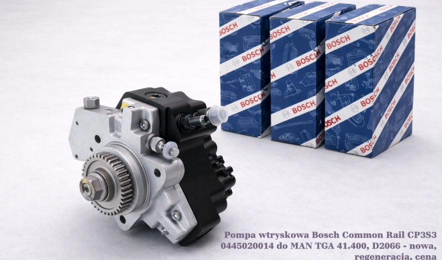 Pompa wtryskowa Bosch Common Rail CP3S3 0445020014 do MAN TGA 41.400, D2066 - nowa, regeneracja, cena
