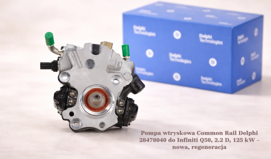 Pompa wtryskowa Common Rail Delphi 28478040 do Infiniti Q50, 2.2 D, 125 kW – nowa, regeneracja