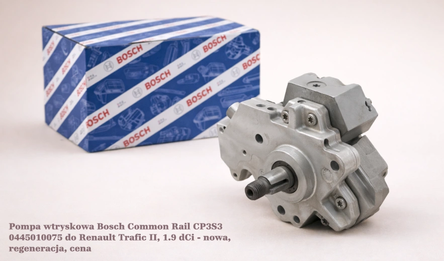 Pompa wtryskowa Bosch Common Rail CP3S3 0445010075 do Renault Trafic II, 1.9 dCi - nowa, regeneracja, cena