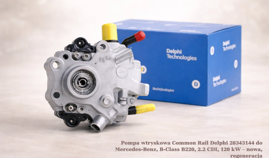 Pompa wtryskowa Common Rail Delphi 28343144 do Mercedes-Benz, B-Class B220, 2.2 CDI, 120 kW – nowa, regeneracja