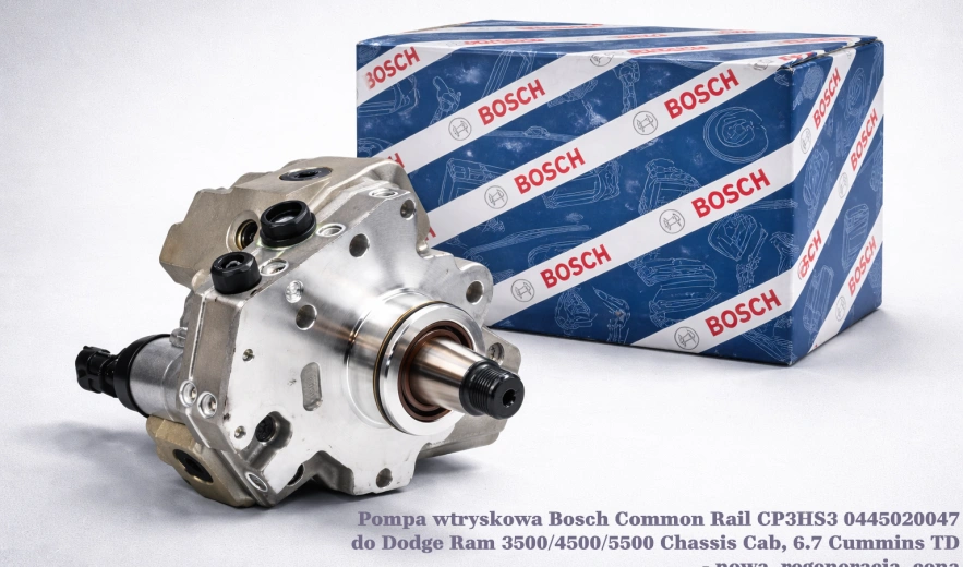 Pompa wtryskowa Bosch Common Rail CP3HS3 0445020047 do Dodge Ram 3500/4500/5500 Chassis Cab, 6.7 Cummins TD - nowa, regeneracja, cena