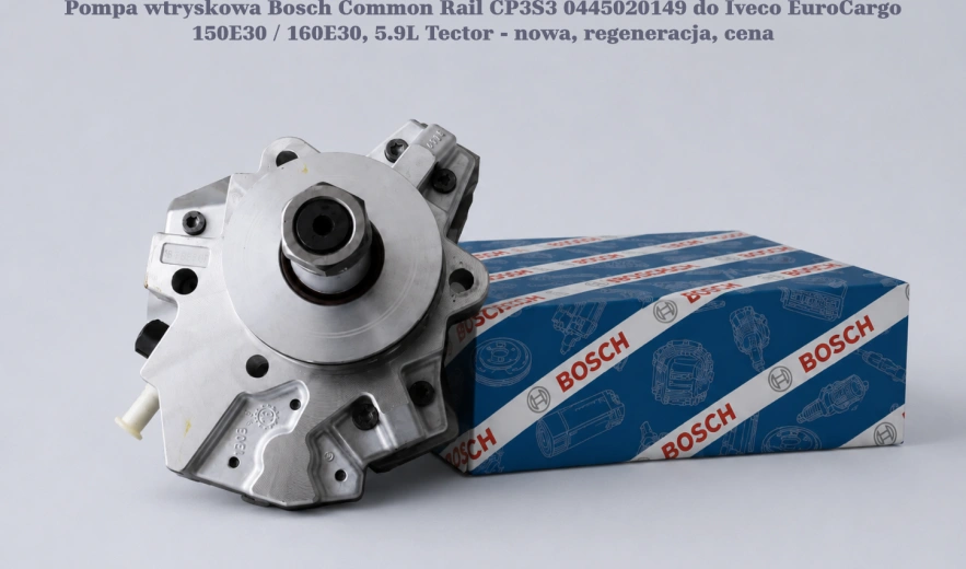 Pompa wtryskowa Bosch Common Rail CP3S3 0445020149 do Iveco EuroCargo 150E30 / 160E30, 5.9L Tector - nowa, regeneracja, cena