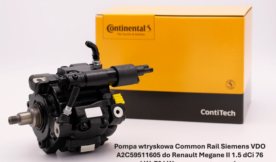 Pompa wtryskowa Common Rail Siemens VDO A2C59511605 do Renault Megane II 1.5 dCi 76 kW, 78 kW – nowa, regeneracja