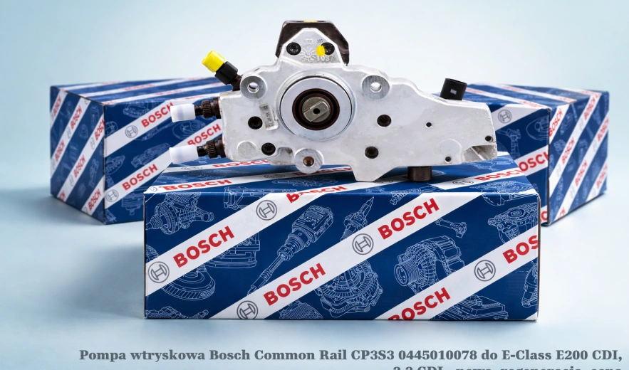 Pompa wtryskowa Bosch Common Rail CP3S3 0445010078 do E-Class E200 CDI, 2.2 CDI - nowa, regeneracja, cena