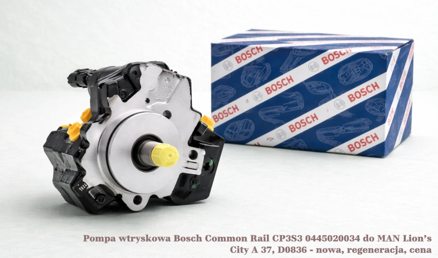 Pompa wtryskowa Bosch Common Rail CP3S3 0445020034 do MAN Lion’s City A 37 , D0836 - nowa, regeneracja, cena