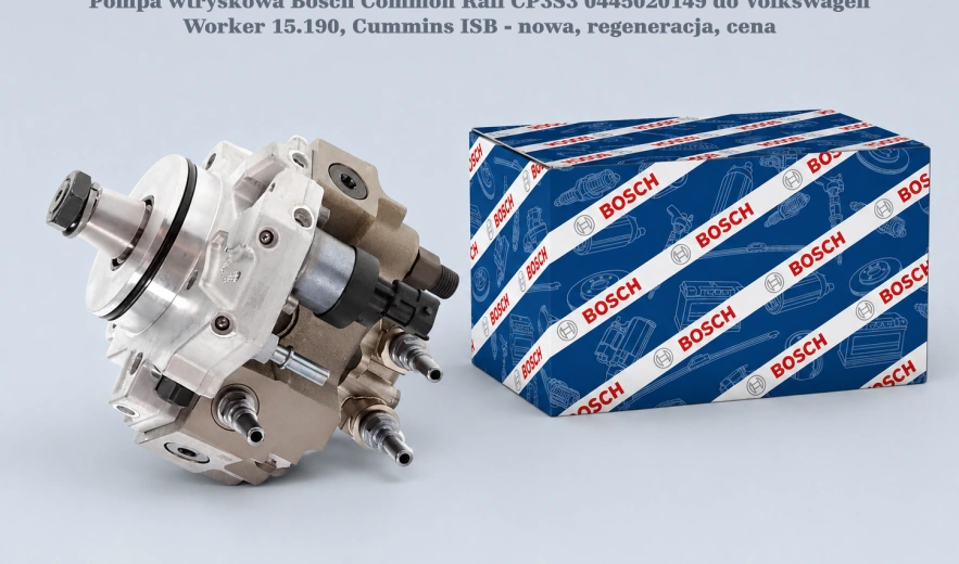 Pompa wtryskowa Bosch Common Rail CP3S3 0445020149 do Volkswagen Worker 15.190, Cummins ISB - nowa, regeneracja, cena