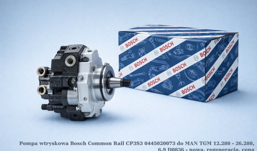 Pompa wtryskowa Bosch Common Rail CP3S3 0445020073 do MAN TGM 12.280 - 26.280, 6.9 D0836 - nowa, regeneracja, cena