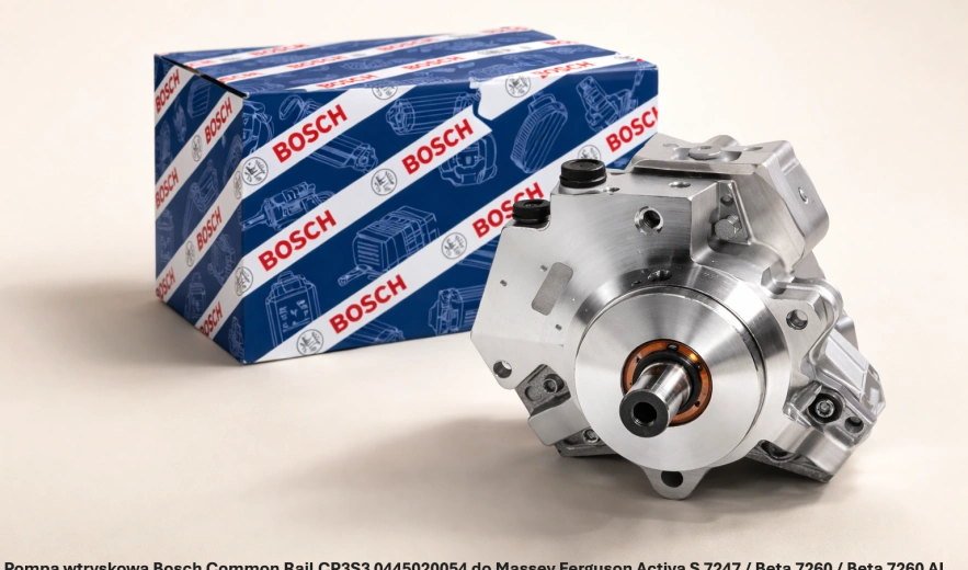 Pompa wtryskowa Bosch Common Rail CP3S3 0445020054 do Massey Ferguson Activa S 7247 / Beta 7260 / Beta 7260 AL, 7.4 l, 74 CTA - nowa, regeneracja, cena