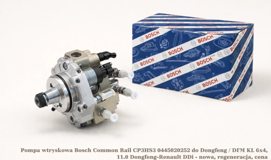 Pompa wtryskowa Bosch Common Rail CP3HS3 0445020252 do Dongfeng / DFM KL 6x4, 11.0 Dongfeng-Renault DDi - nowa, regeneracja, cena