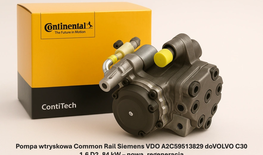 Pompa wtryskowa Common Rail Siemens VDO A2C59513829 do Volvo C30 1.6 D2, 84 kW – nowa, regeneracja