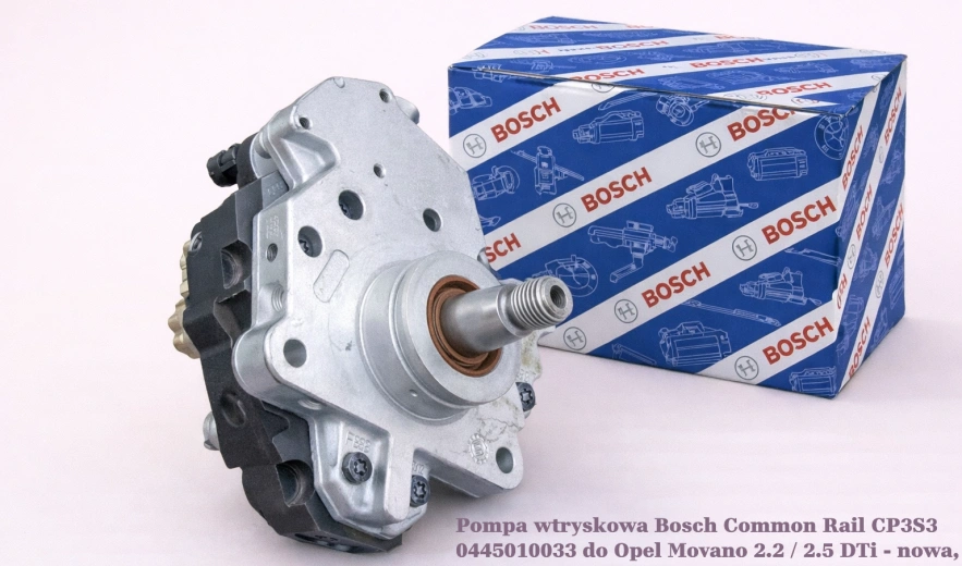 Pompa wtryskowa Bosch Common Rail CP3S3 0445010033 do Opel Movano 2.2 / 2.5 DTi - nowa, regeneracja, cena
