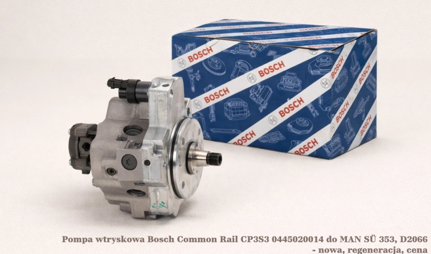 Pompa wtryskowa Bosch Common Rail CP3S3 0445020014 do MAN SÜ 353, D2066 - nowa, regeneracja, cena
