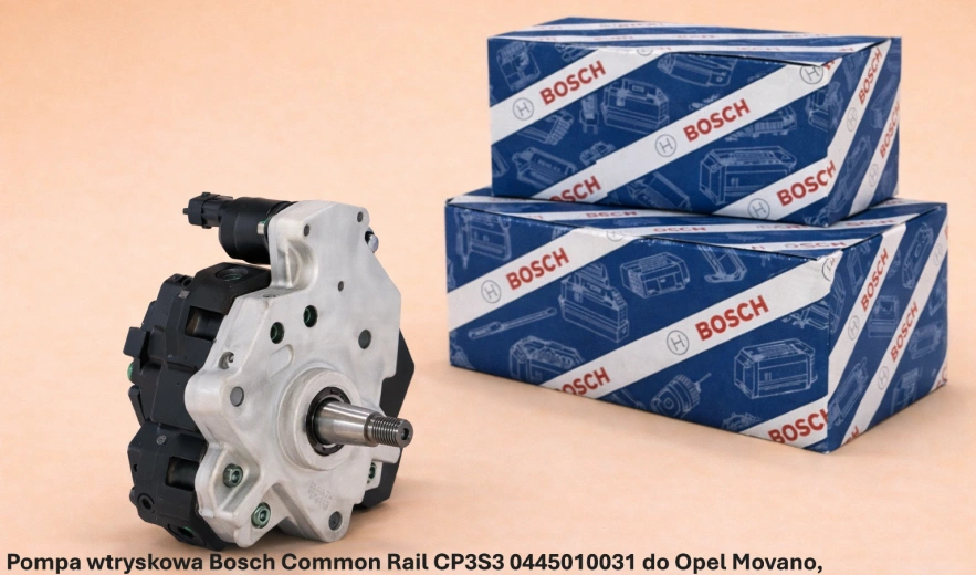 Pompa wtryskowa Bosch Common Rail CP3S3 0445010031 do Opel Movano, 1.9 DTI - nowa, regeneracja, cena