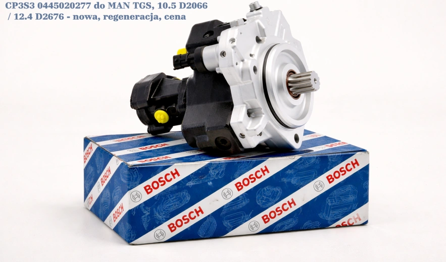 Pompa wtryskowa Bosch Common Rail CP3S3 0445020277 do MAN TGS, 10.5 D2066 / 12.4 D2676 - nowa, regeneracja, cena
