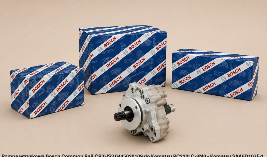 Pompa wtryskowa Bosch Common Rail CP3HS3 0445020109 do Komatsu PC220LC-8M0 - Komatsu SAA6D107E-1 - nowa, regeneracja, cena