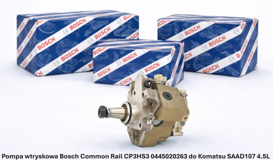 Pompa wtryskowa Bosch Common Rail CP3HS3 0445020263 do Komatsu SAAD107 4.5L - nowa, regeneracja, cena