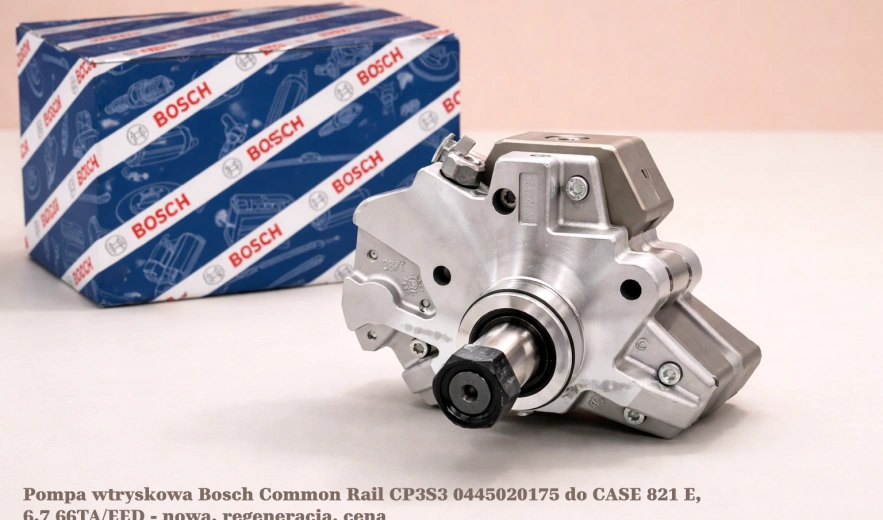 Pompa wtryskowa Bosch Common Rail CP3S3 0445020175 do CASE 821 E, 6.7 66TA/EED - nowa, regeneracja, cena