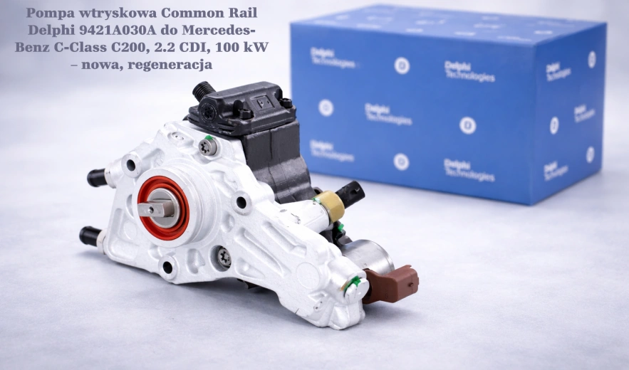Pompa wtryskowa Common Rail Delphi 9421A030A do Mercedes-Benz C-Class C200, 2.2 CDI, 100 kW – nowa, regeneracja