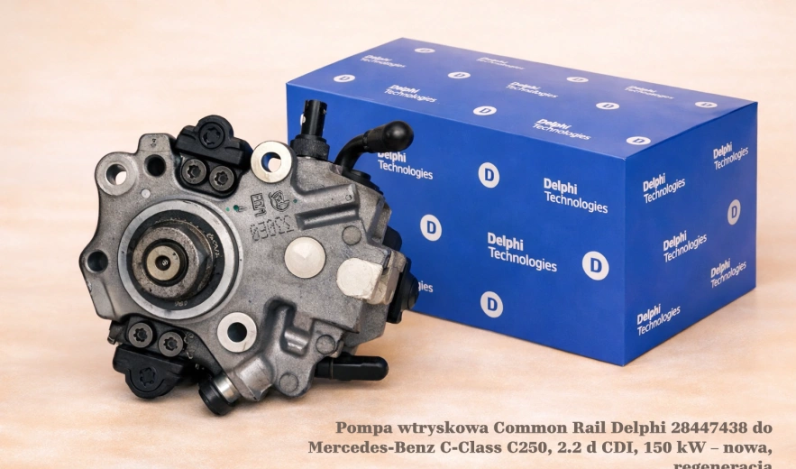 Pompa wtryskowa Common Rail Delphi 28447438 do Mercedes-Benz C-Class C250, 2.2 d CDI, 150 kW – nowa, regeneracja