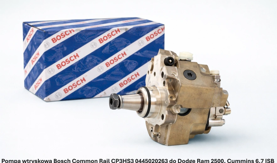 Pompa wtryskowa Bosch Common Rail CP3HS3 0445020263 do Dodge Ram 2500, Cummins 6.7 ISB - nowa, regeneracja, cena
