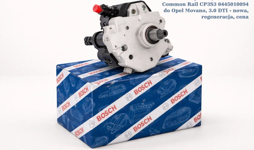 Pompa wtryskowa Bosch Common Rail CP3S3 0445010094 do Opel Movano, 3.0 DTI - nowa, regeneracja, cena