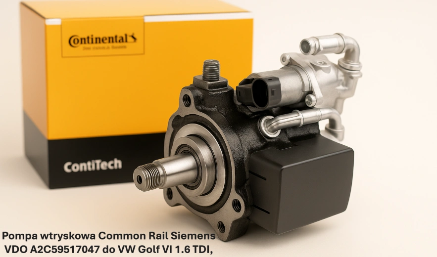 Pompa wtryskowa Common Rail Siemens VDO A2C59517047 do VW Golf VI 1.6 TDI, 66 kW, 77 kW – nowa, regeneracja