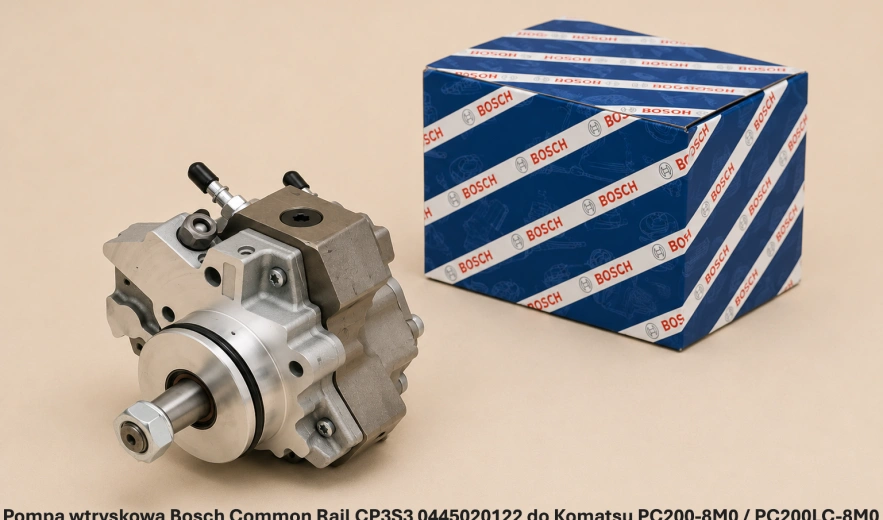 Pompa wtryskowa Bosch Common Rail CP3S3 0445020122 do Komatsu PC200-8M0 / PC200LC-8M0 - 6.7 l - nowa, regeneracja, cena