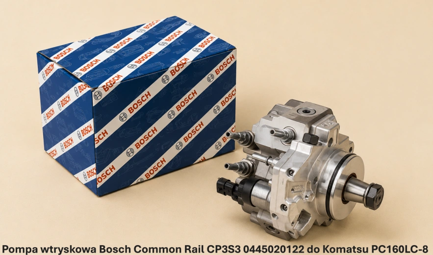 Pompa wtryskowa Bosch Common Rail CP3S3 0445020122 do Komatsu PC160LC-8 - 4.46 l - nowa, regeneracja, cena