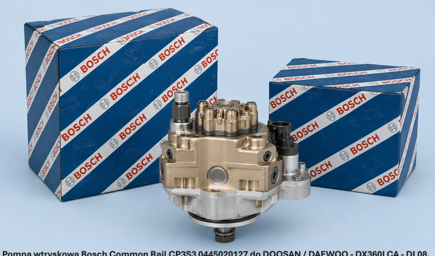 Pompa wtryskowa Bosch Common Rail CP3S3 0445020127 do DOOSAN / DAEWOO - DX360LCA - DL08, 7.64 l - nowa, regeneracja, cena