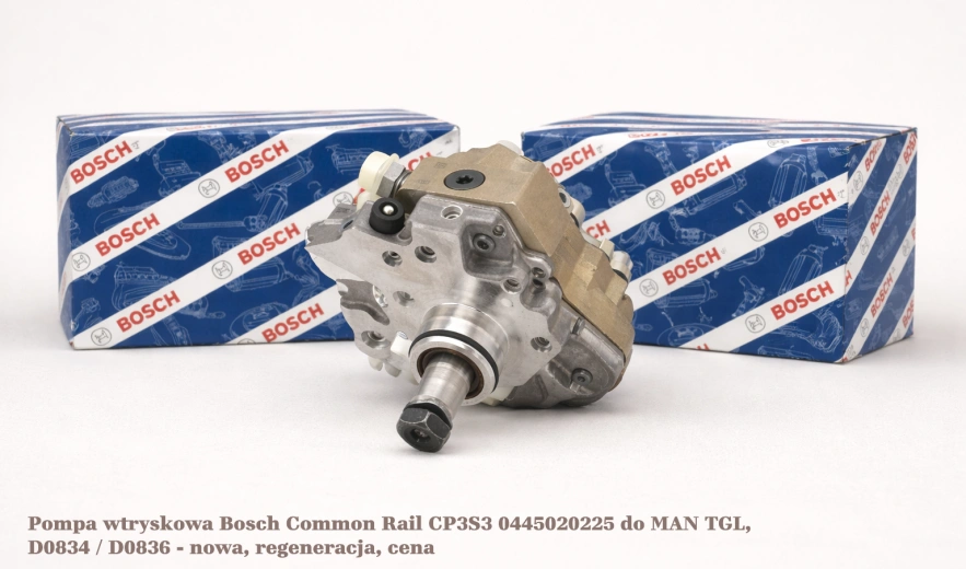 Pompa wtryskowa Bosch Common Rail CP3S3 0445020225 do MAN TGL, D0834 / D0836 - nowa, regeneracja, cena