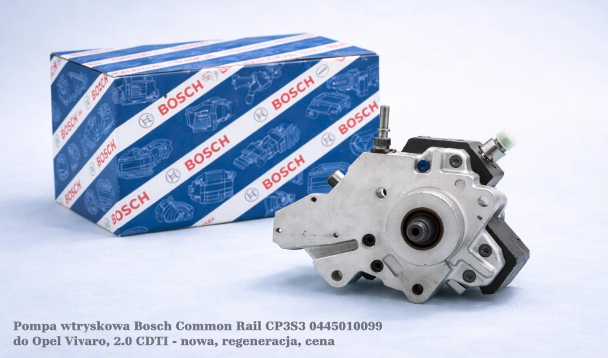 Pompa wtryskowa Bosch Common Rail CP3S3 0445010099 do Opel Vivaro, 2.0 CDTI - nowa, regeneracja, cena