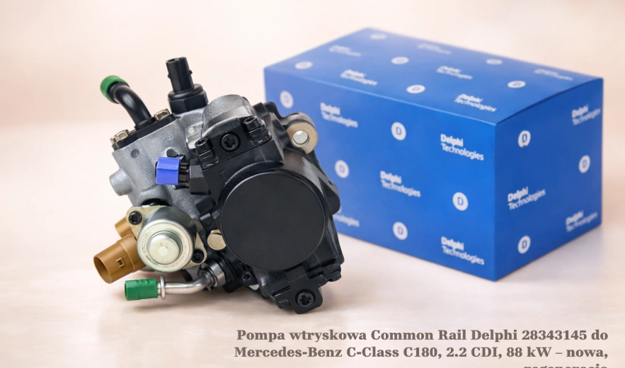 Pompa wtryskowa Common Rail Delphi 28343145 do Mercedes-Benz C-Class C180, 2.2 CDI, 88 kW – nowa, regeneracja