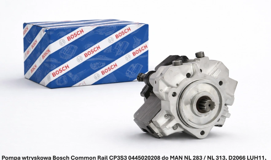 Pompa wtryskowa Bosch Common Rail CP3S3 0445020208 do MAN NL 283 / NL 313, D2066 LUH11, 10.5 l - nowa, regeneracja, cena