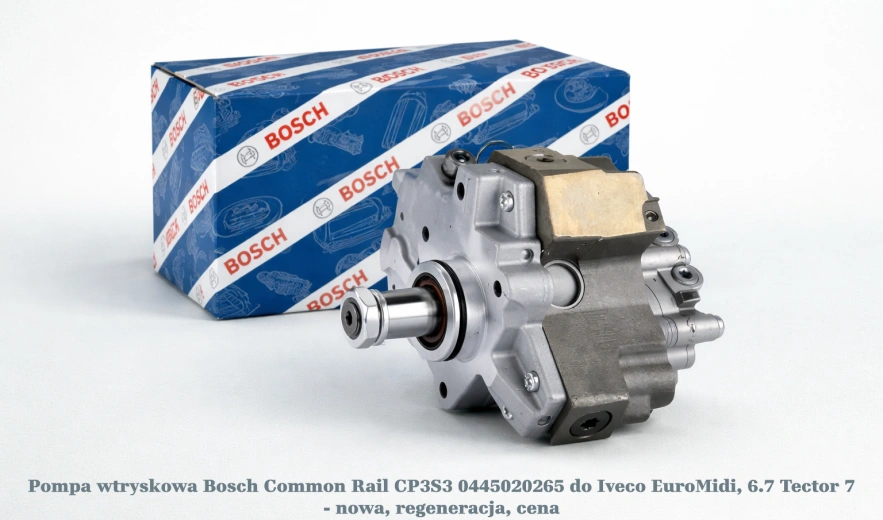 Pompa wtryskowa Bosch Common Rail CP3S3 0445020265 do Iveco EuroMidi, 6.7 Tector 7 - nowa, regeneracja, cena