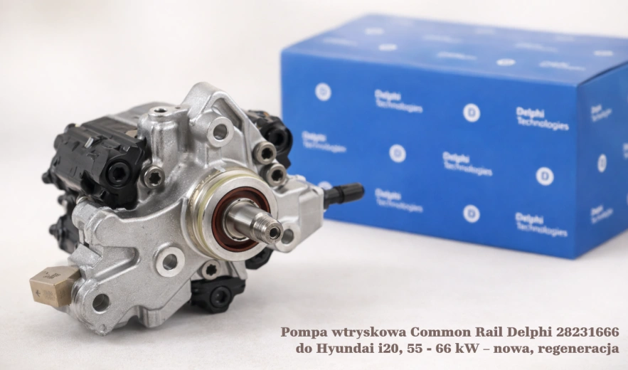 Pompa wtryskowa Common Rail Delphi 28231666 do Hyundai i20, 55 - 66 kW – nowa, regeneracja