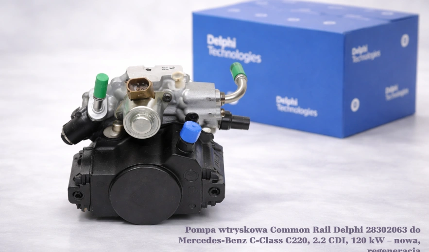 Pompa wtryskowa Common Rail Delphi 28302063 do Mercedes-Benz C-Class C220, 2.2 CDI, 120 kW – nowa, regeneracja