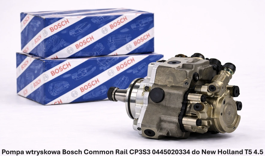 Pompa wtryskowa Bosch Common Rail CP3S3 0445020334 do New Holland T5 4.5 – nowa, regeneracja, cena