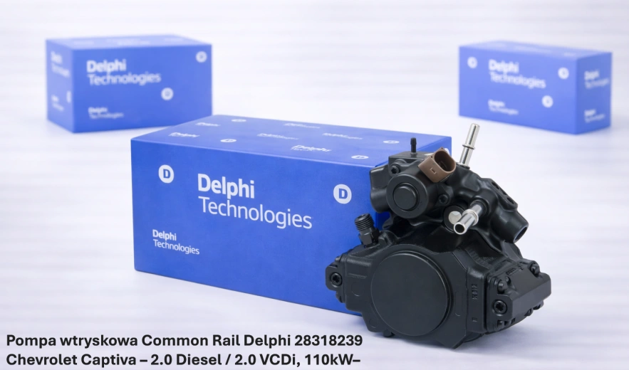 Pompa wtryskowa Common Rail Delphi 28318239 Chevrolet Captiva – 2.0 Diesel / 2.0 VCDi, 110kW– nowa, regeneracja