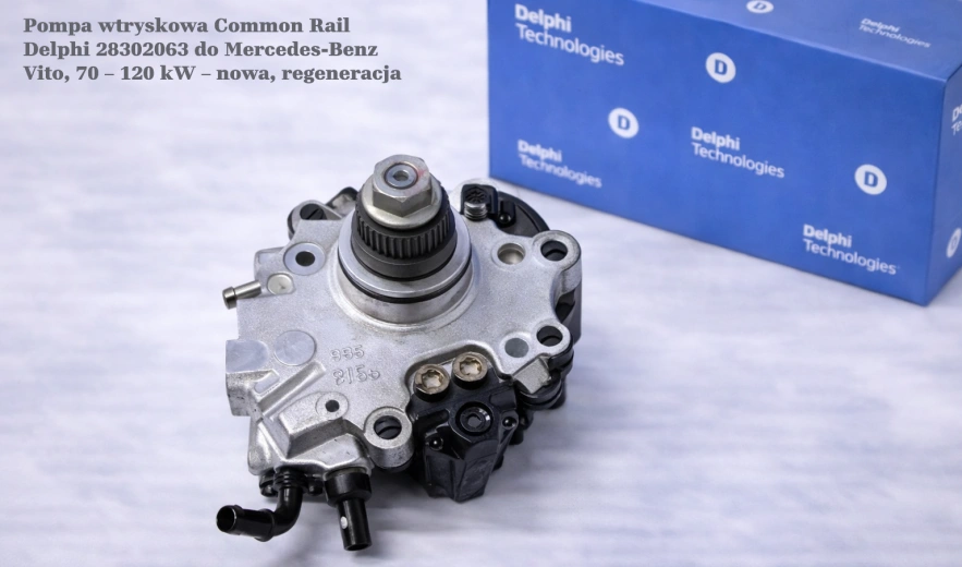 Pompa wtryskowa Common Rail Delphi 28302063 do Mercedes-Benz Vito, 70 – 120 kW – nowa, regeneracja