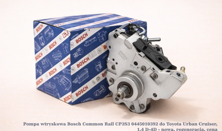 Pompa wtryskowa Bosch Common Rail CP3S3 0445010392 do Toyota Urban Cruiser, 1.4 D-4D - nowa, regeneracja, cena