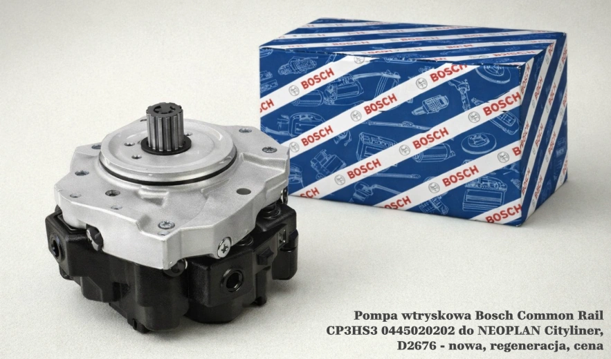 Pompa wtryskowa Bosch Common Rail CP3HS3 0445020202 do NEOPLAN Cityliner, D2676 - nowa, regeneracja, cena