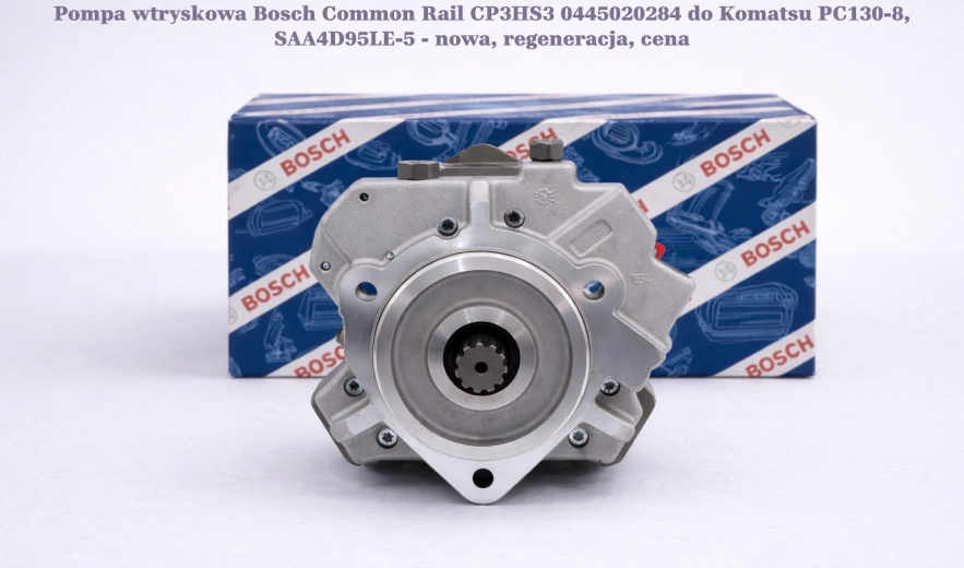 Pompa wtryskowa Bosch Common Rail CP3HS3 0445020284 do Komatsu PC130-8, SAA4D95LE-5 - nowa, regeneracja, cena