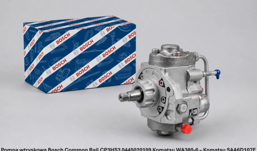 Pompa wtryskowa Bosch Common Rail CP3HS3 0445020109 Komatsu WA380-6 – Komatsu SAA6D107E - nowa, regeneracja, cena