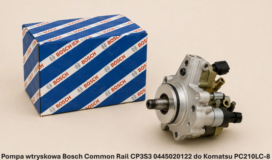 Pompa wtryskowa Bosch Common Rail CP3S3 0445020122 do Komatsu PC210LC-8 - 6.69 l - nowa, regeneracja, cena