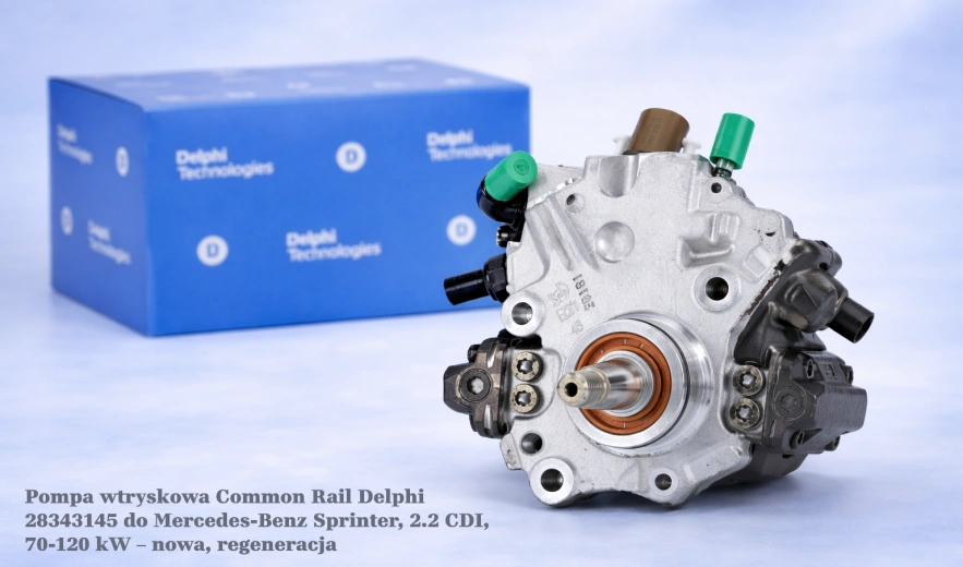 Pompa wtryskowa Common Rail Delphi 28343145 do Mercedes-Benz Sprinter, 2.2 CDI, 70-120 kW – nowa, regeneracja