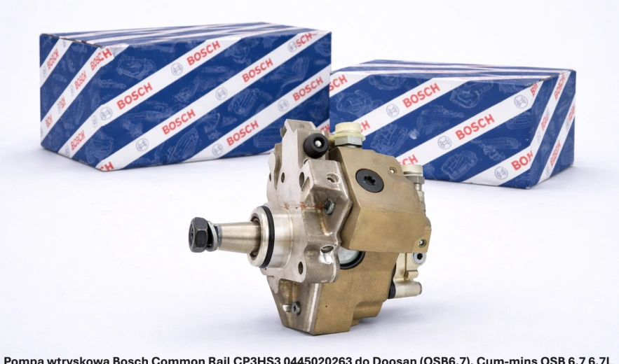 Pompa wtryskowa Bosch Common Rail CP3HS3 0445020263 do Doosan (QSB6.7), Cummins QSB 6.7 6.7L - nowa, regeneracja, cena