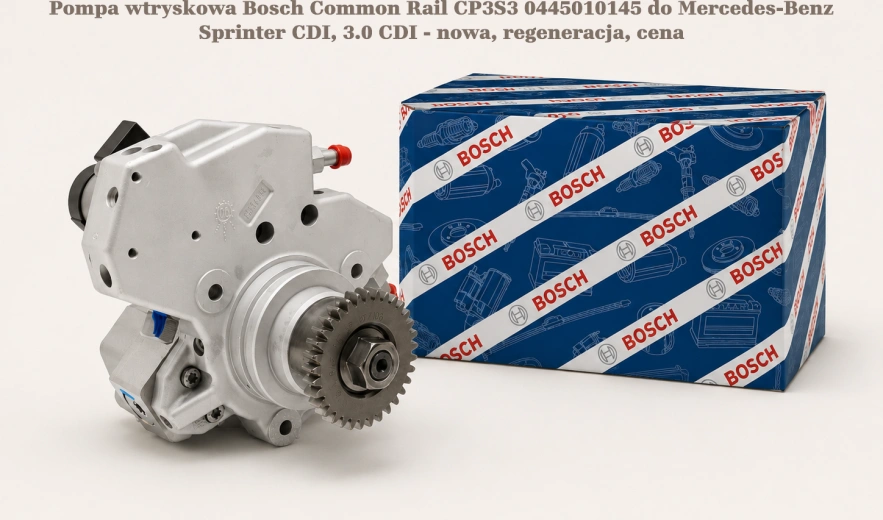 Pompa wtryskowa Bosch Common Rail CP3S3 0445010145 do Mercedes-Benz Sprinter CDI, 3.0 CDI - nowa, regeneracja, cena