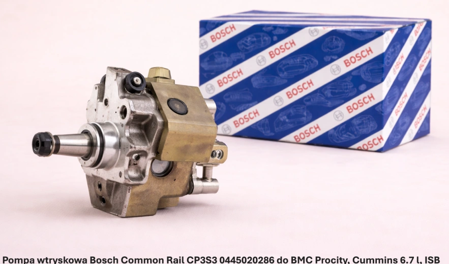 Pompa wtryskowa Bosch Common Rail CP3S3 0445020286 do BMC Procity, Cummins 6.7 l, ISB - nowa, regeneracja, cena